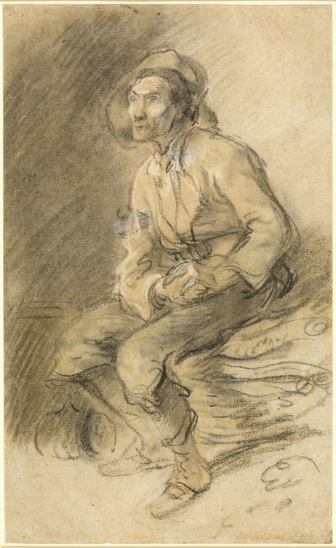 A Woodman Seated on a Bundle of Faggots