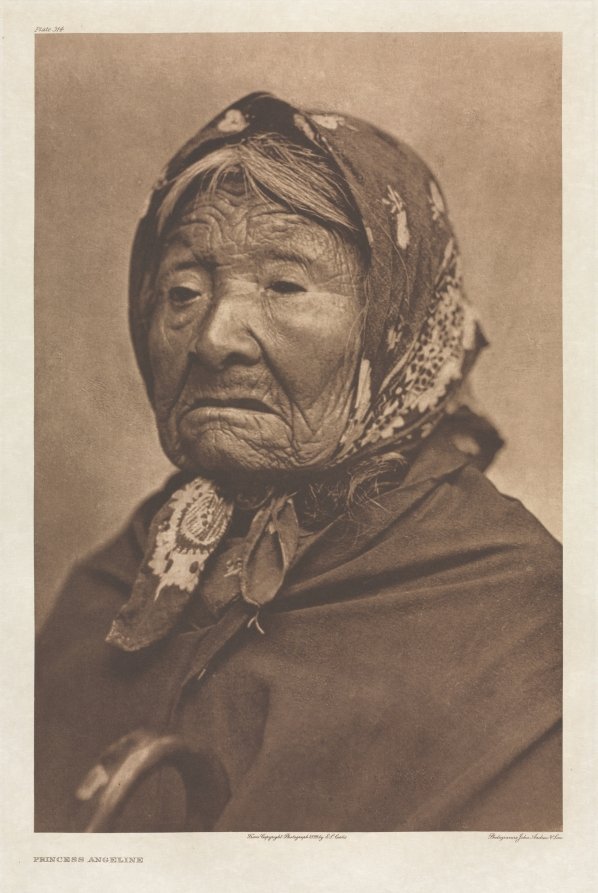 Portfolio IX, Plate 314: Princess Angeline by Edward S. Curtis