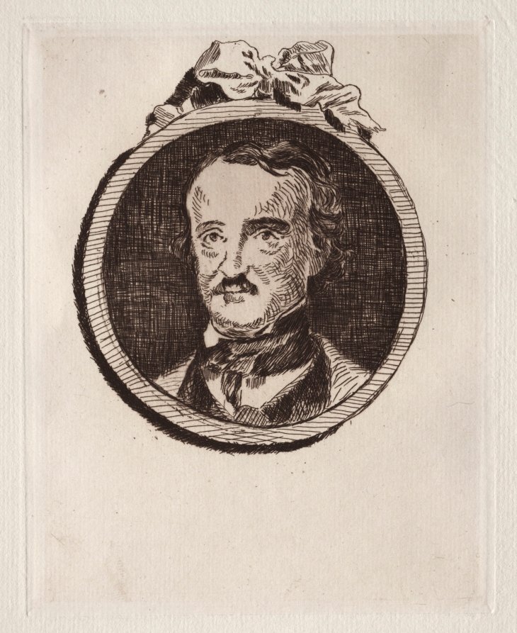 Edgar Allan Poe by Édouard Manet