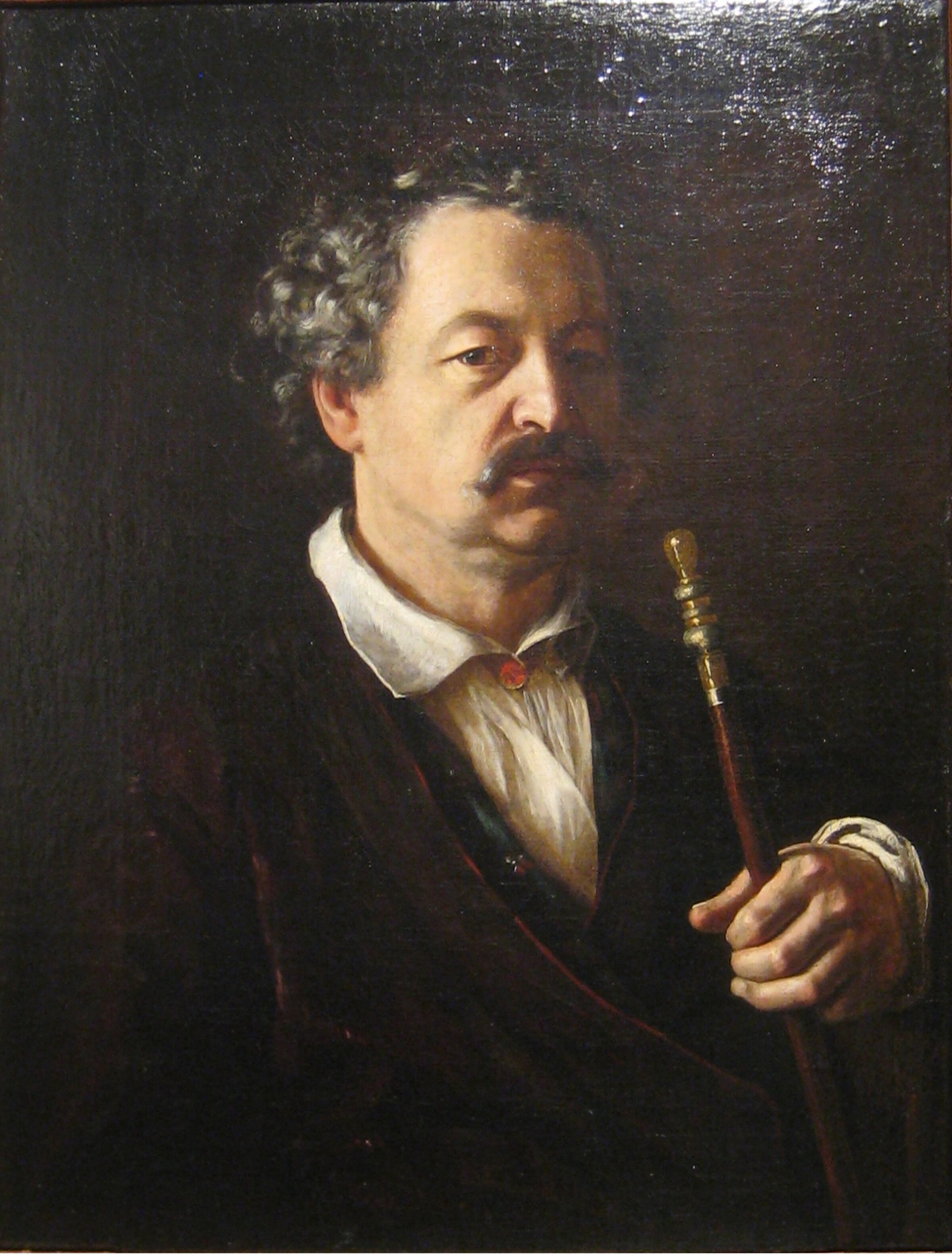 Alexander Alyabyev (?) by Vasily Andreevich Tropinin