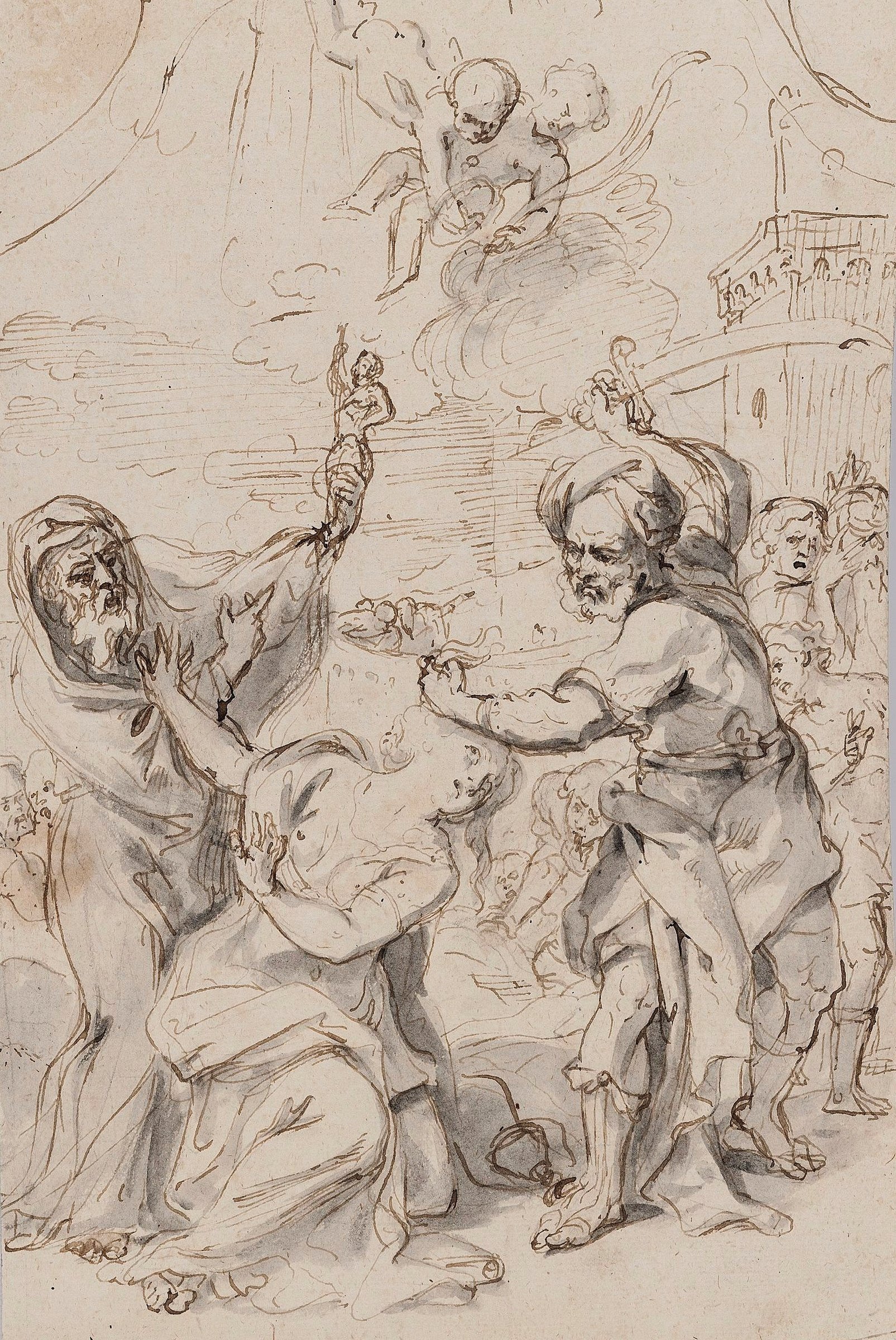 Martyrdom of Saint Barbara. by Theodoor van Thulden