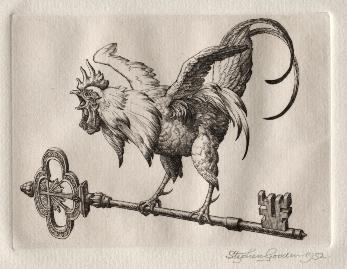 Illustration for "Peronnik the Fool": Cock Key by Stephen Gooden
