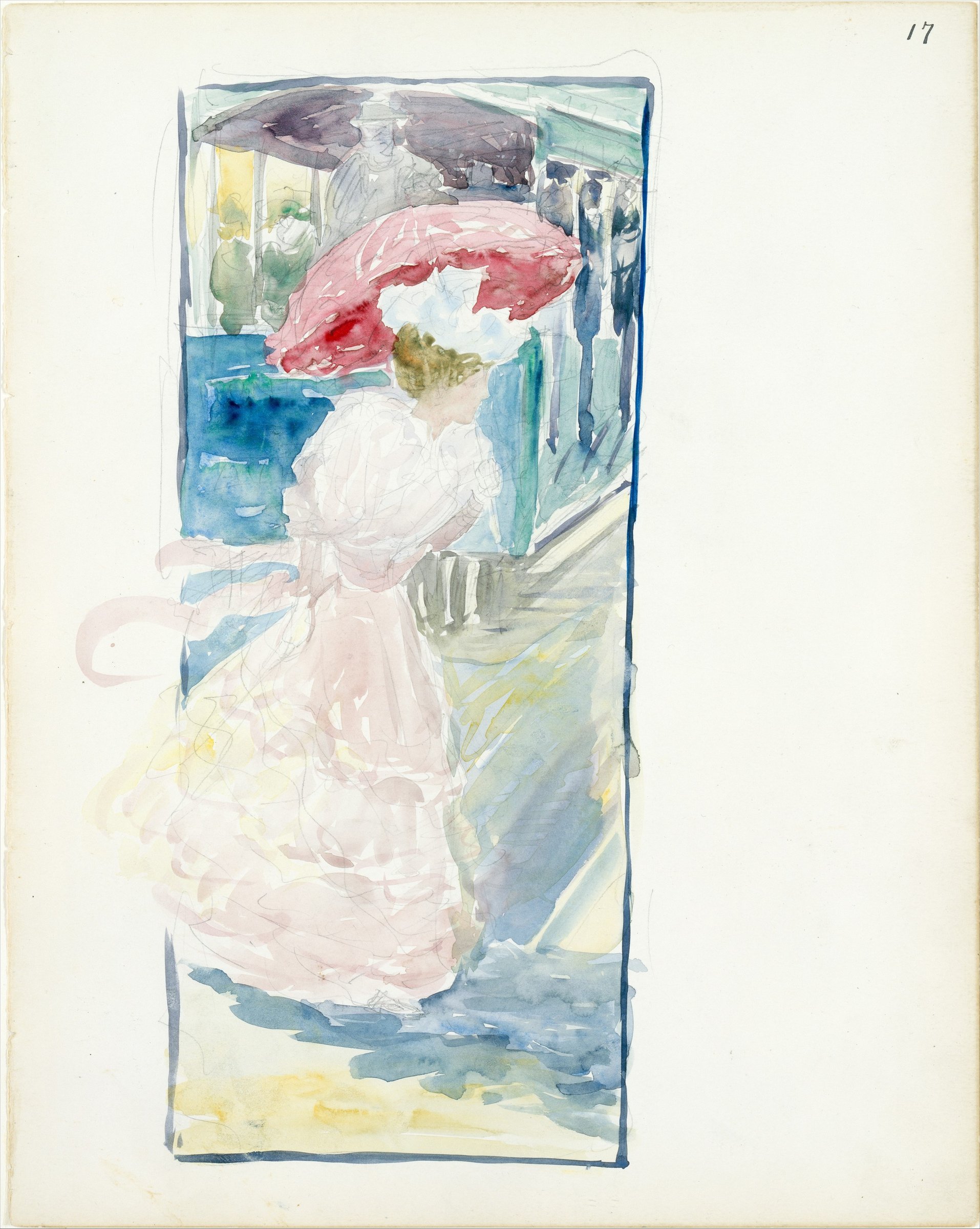 Large Boston Public Garden Sketchbook: The Huntington Avenue Streetcar by Maurice