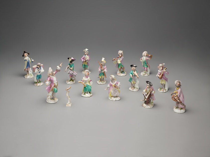 Music Stand for the Monkey Band by Meissen Porcelain Manufactory