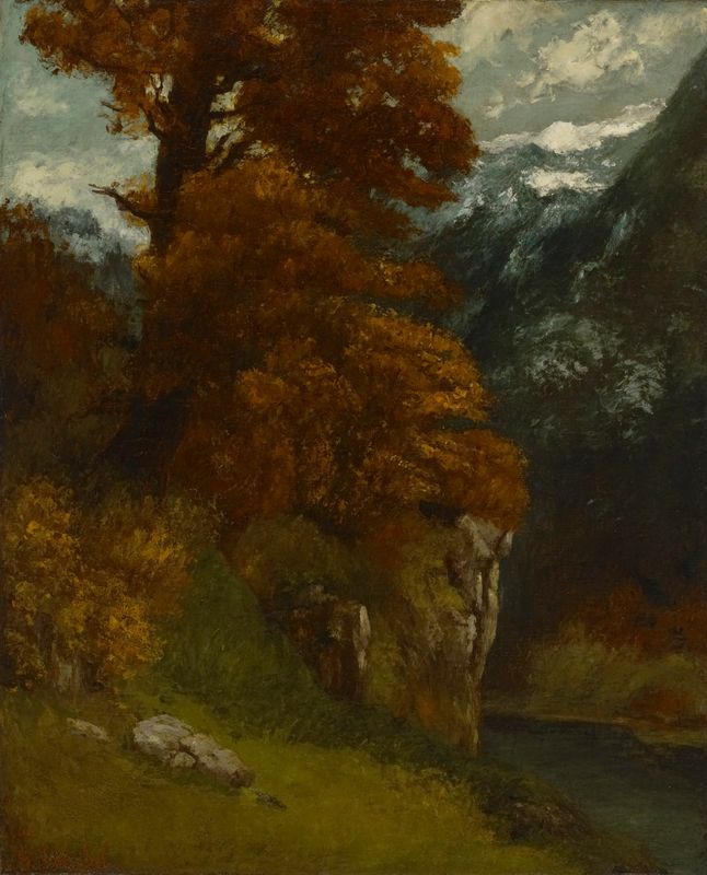 The Glen at Ornans (Bords du Doubs; Effet d’Automne)