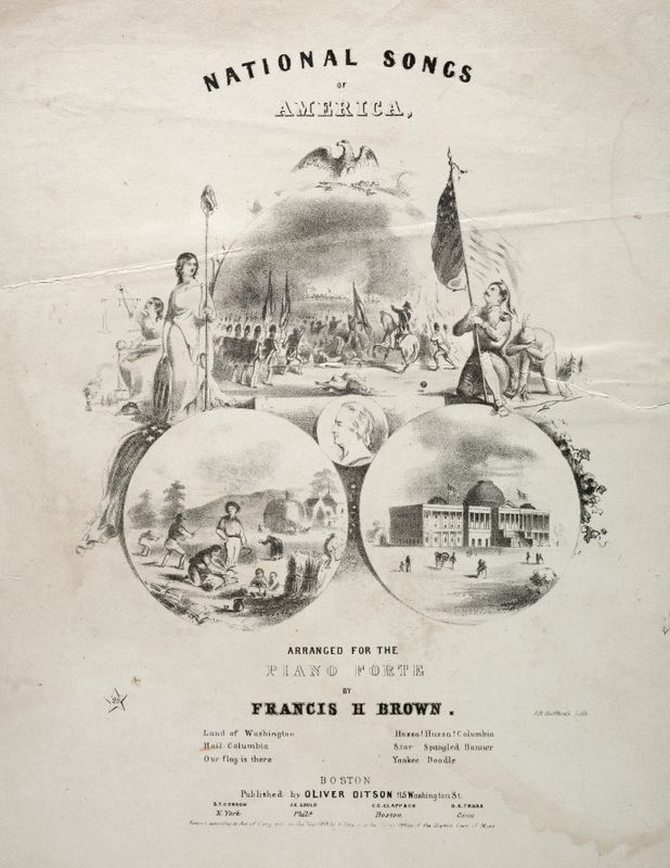 National Songs of America - Sheet Music Cover