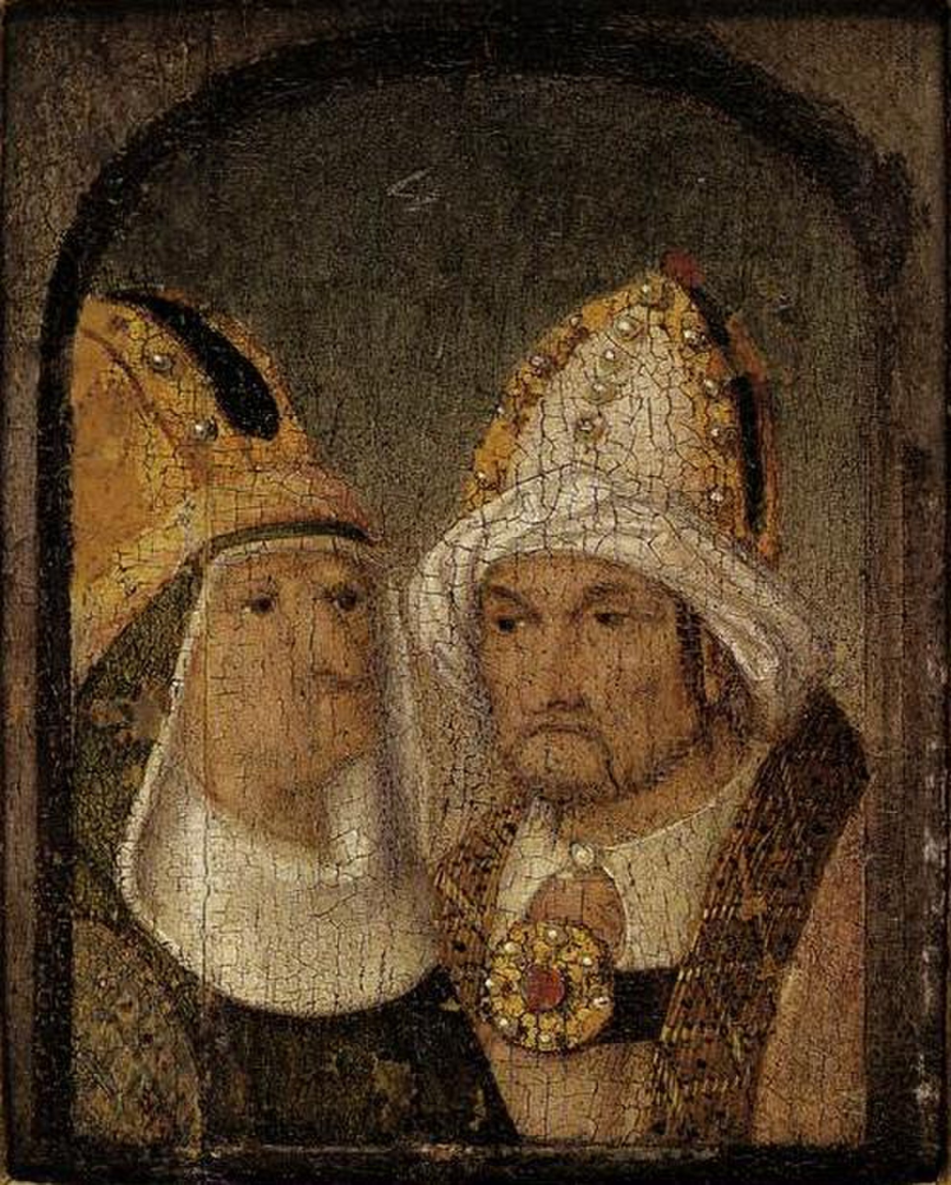 Two Male Heads by Hieronymus Bosch