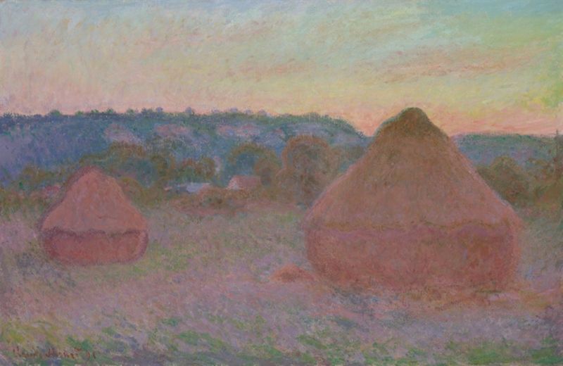 Stacks of Wheat (End of Day, Autumn)