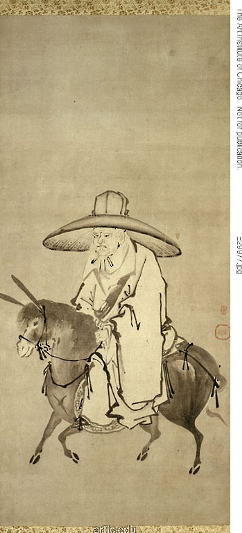 The poet Du Fu by Fu Baoshi