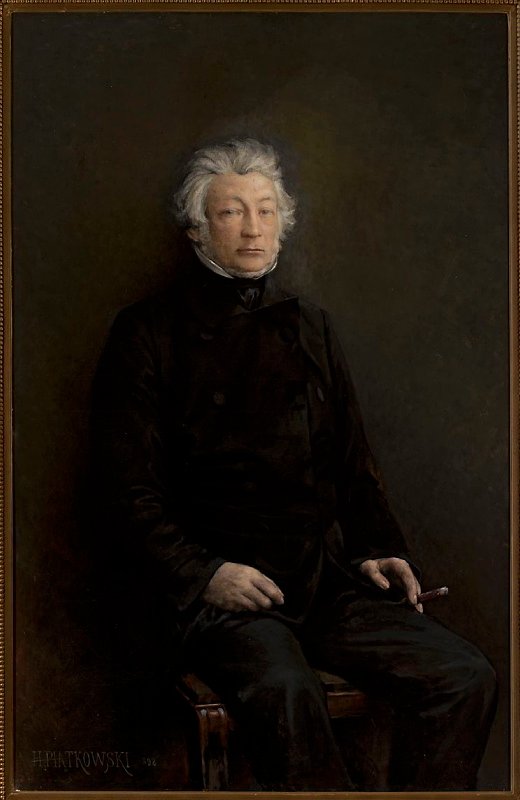 Portrait of Adam Mickiewicz by Aleksander Kamiński