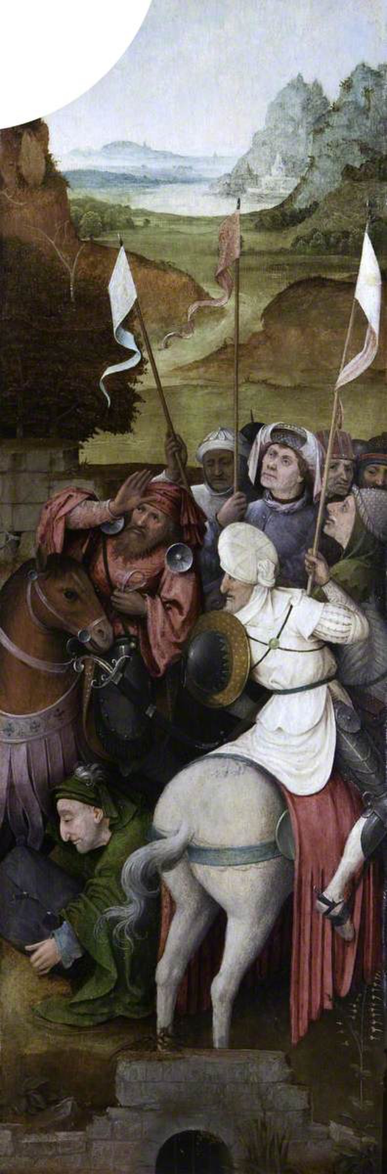 The Mounted Escort of the Magi (triptych, inside of right wing) by Hieronymus Bosch