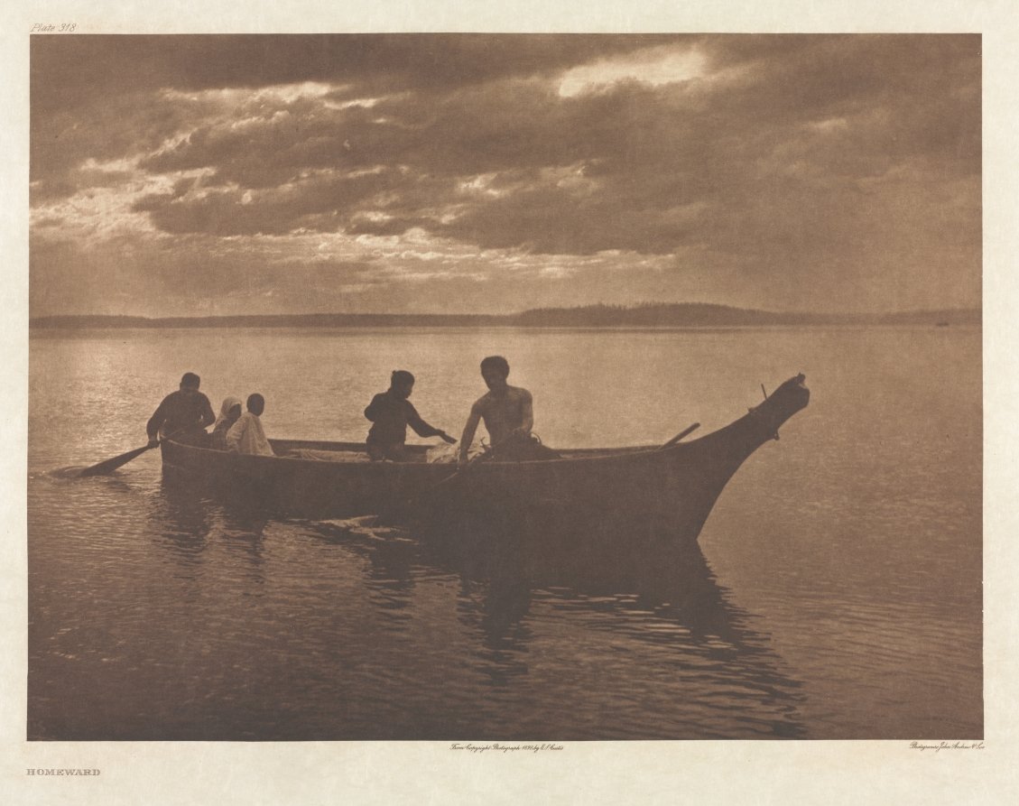 Portfolio IX, Plate 318: Homeward by Edward S. Curtis