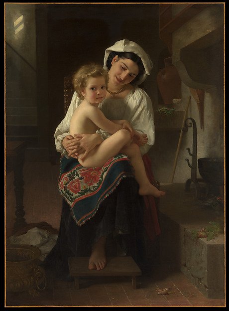 Young Mother Gazing at Her Child by William-Adolphe Bouguereau