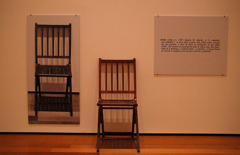 One and Three Chairs
