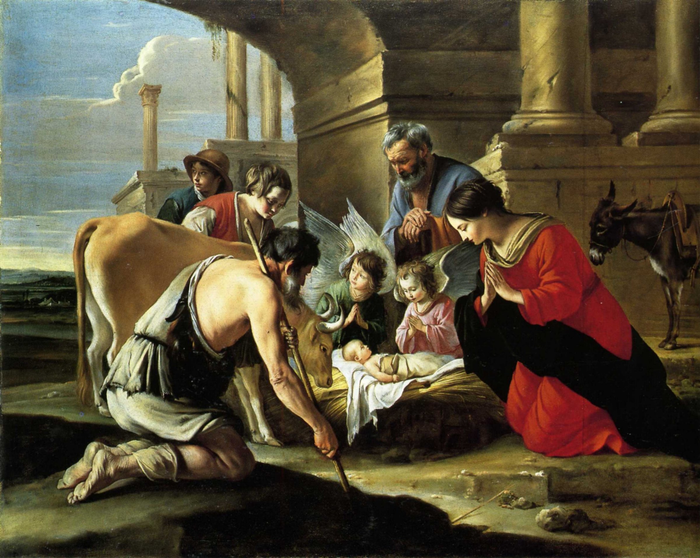 Adoration of the Shepherds by Le Nain Brothers