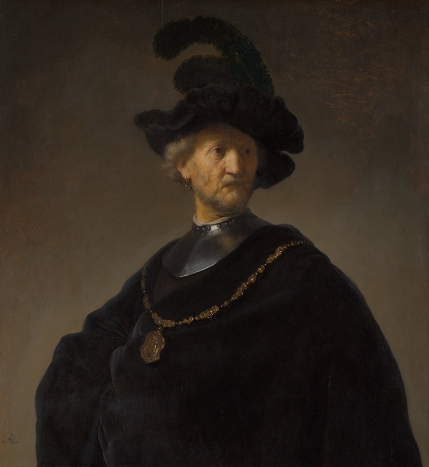 Old Man with a Gold Chain by Rembrandt