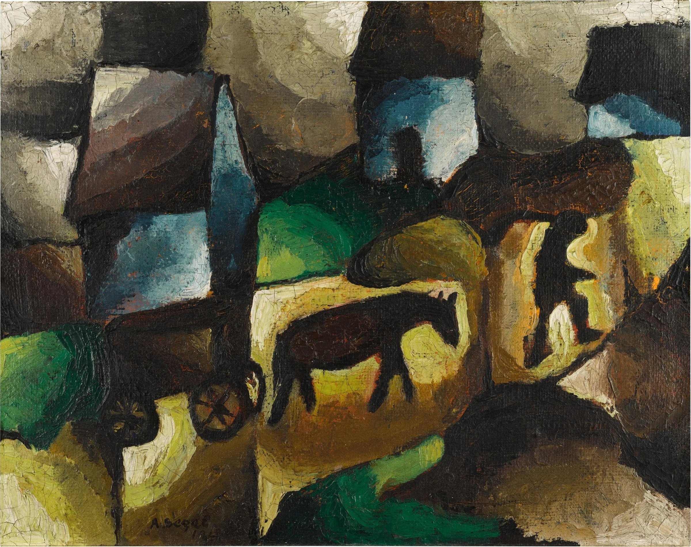 Arthur Segal: Man, Horse, Wagon by Arthur Segal