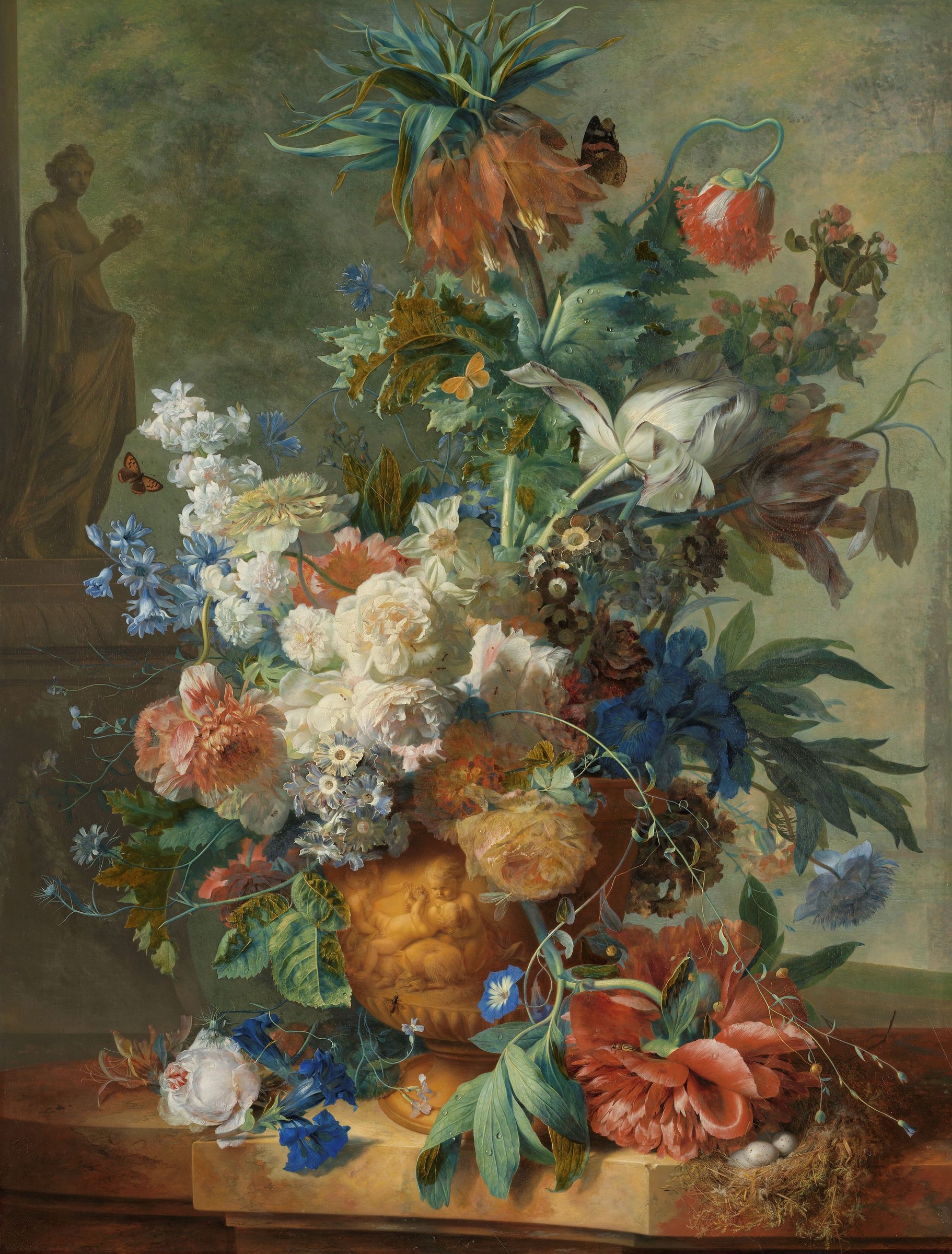 Still-Life with Flowers by Mihály Munkácsy