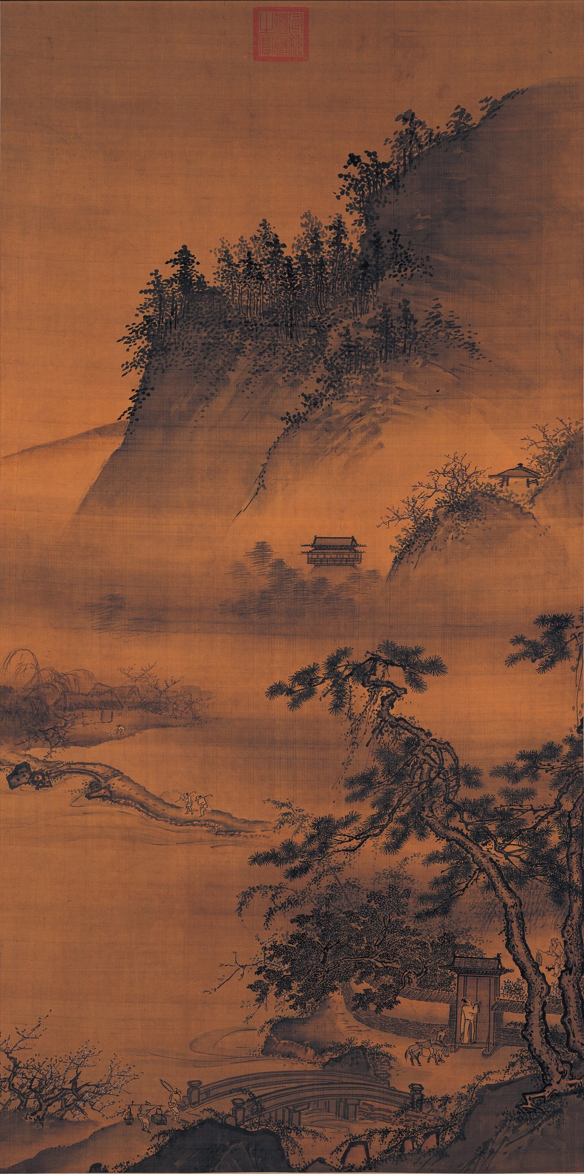 Returning Late from a Spring Outing by Dai Jin