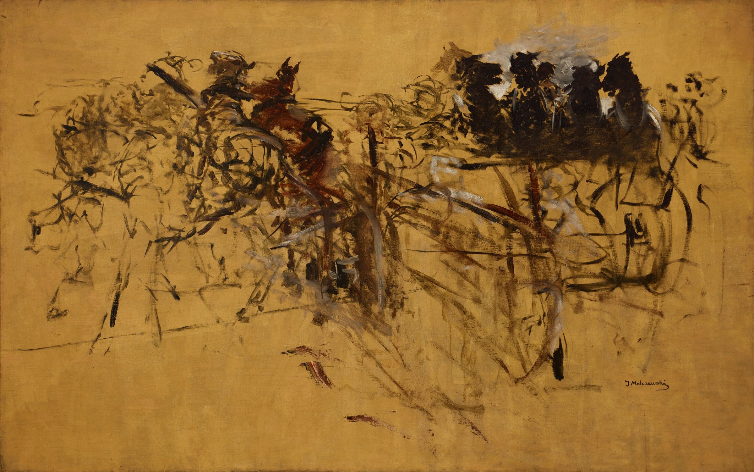 Ploughing (Sketch) by Jacek Malczewski