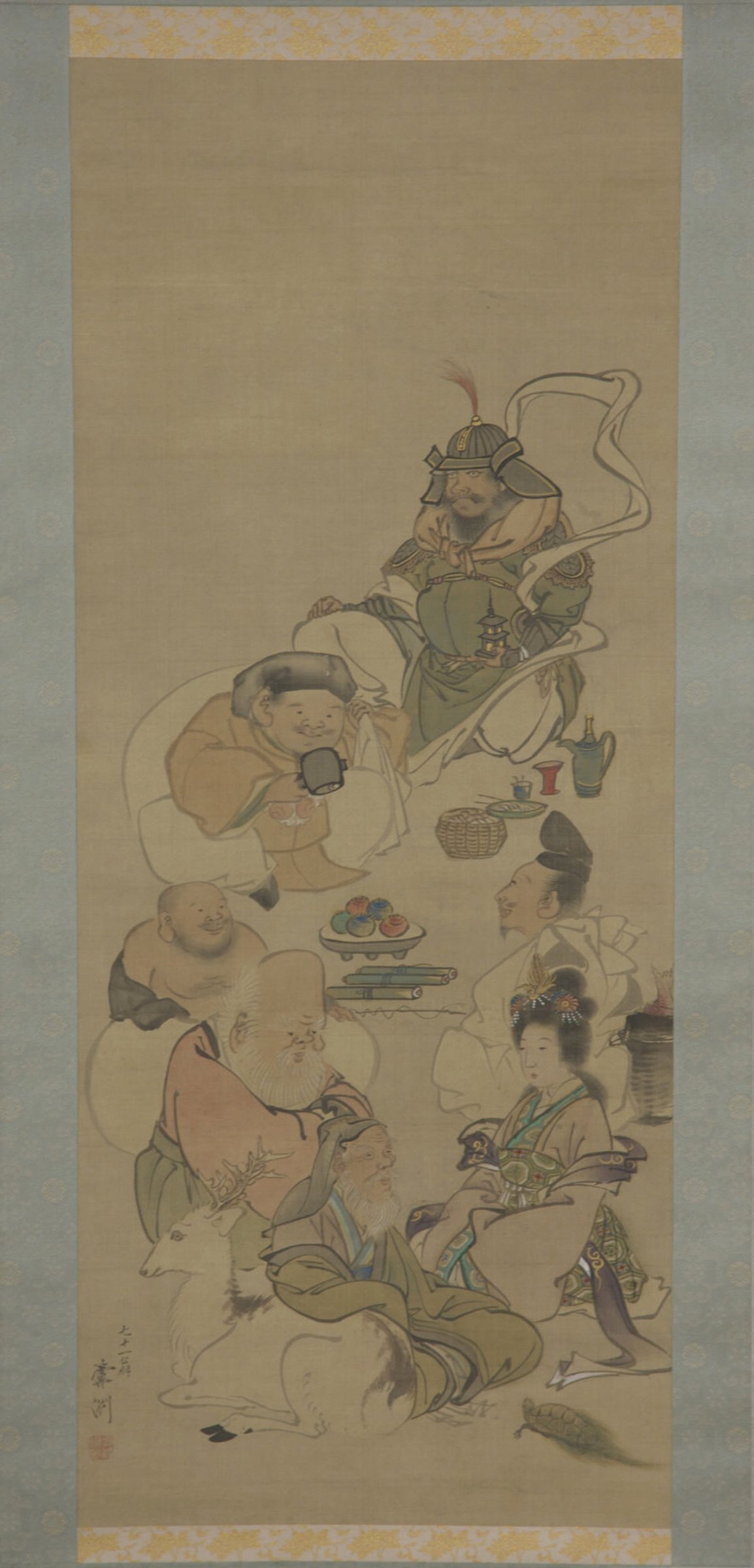 Seven Gods of Good Fortune by Nagasawa Roshū