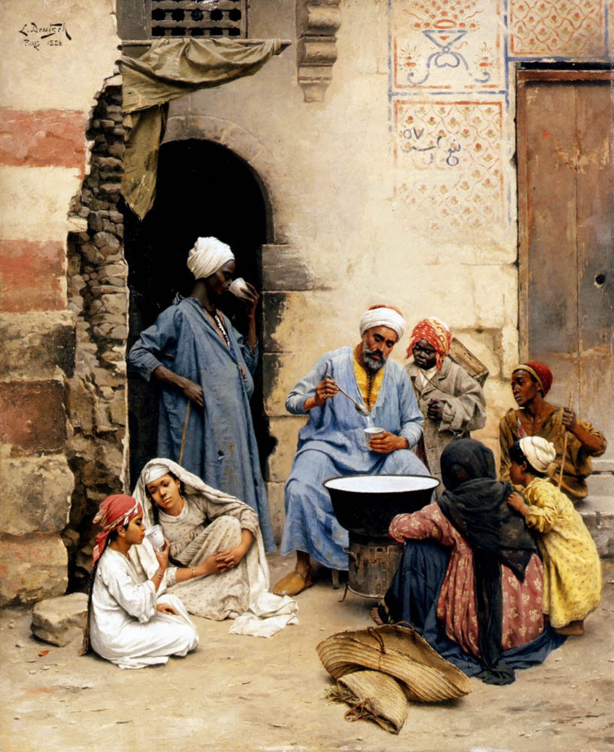 The Sahleb Vendor, Cairo by Ludwig Deutsch
