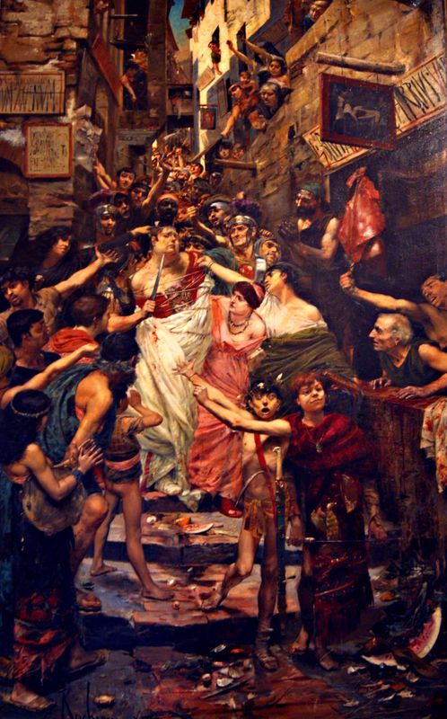 The Emperor Vitellius Dragged through the Streets of Rome by the People