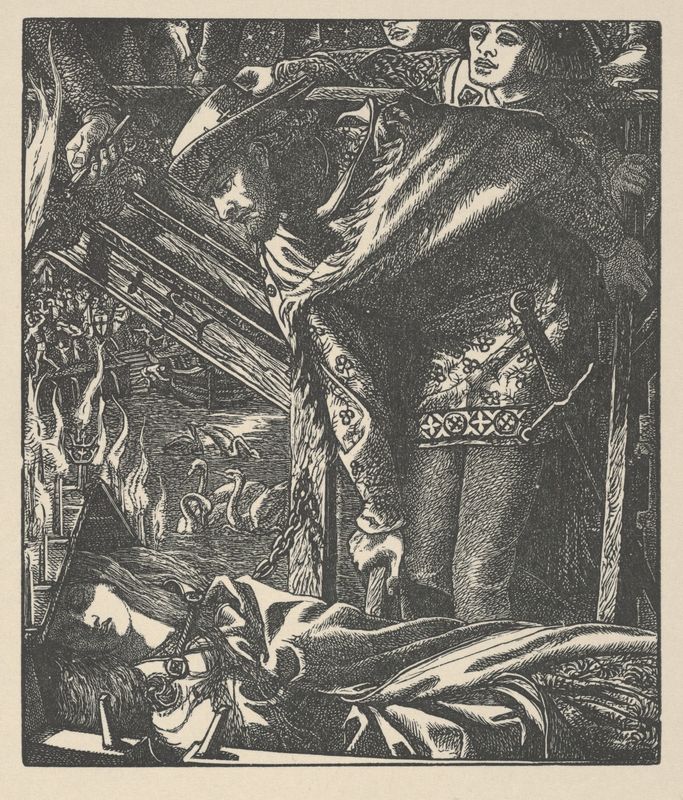 The Lady of Shalott (from Tennyson's Poems, New York, 1903)