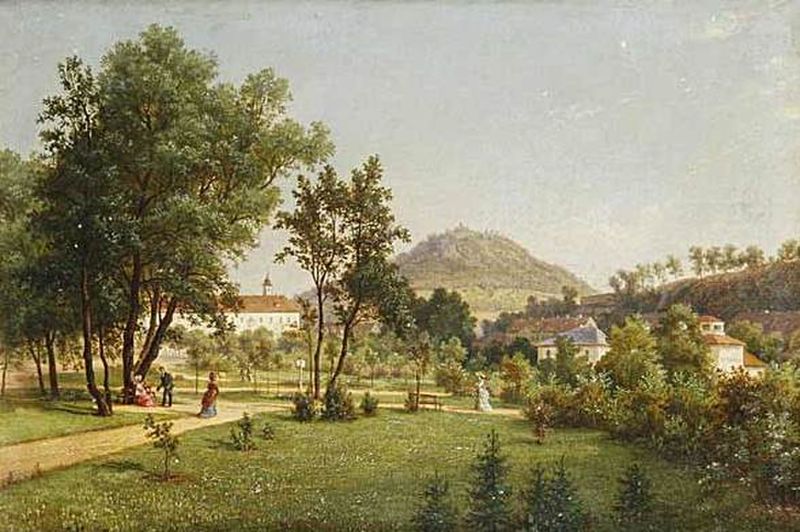 A View of the Doubravka from the Teplice Chateau Park