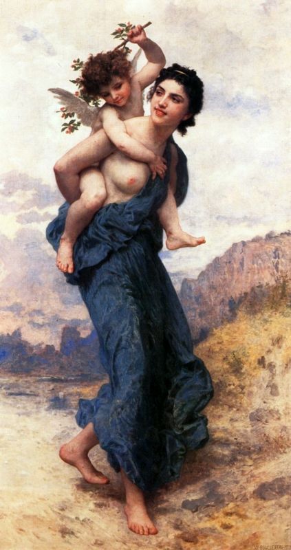Venus and Cupid.
