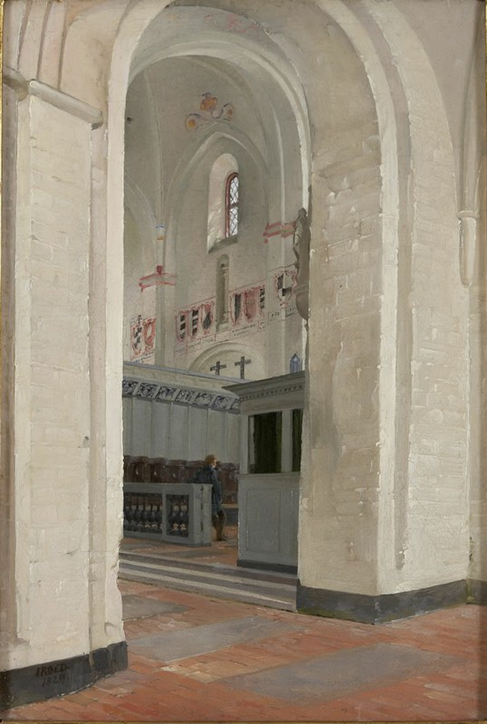 The Choir of St. Bendt's Church, Ringsted by Jørgen Roed