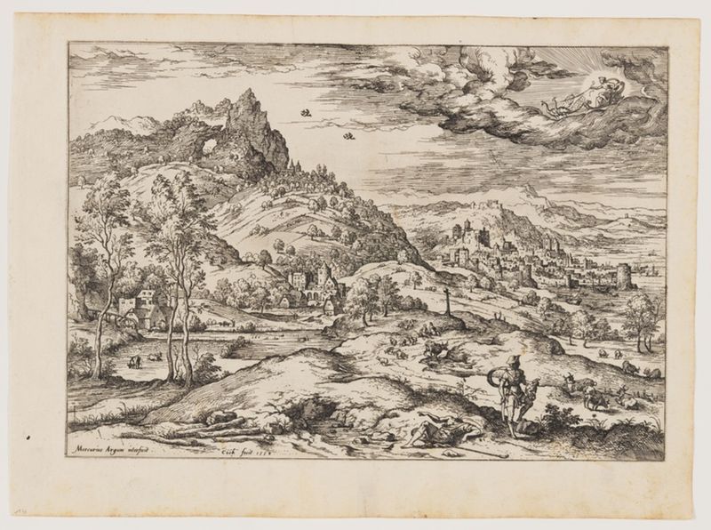 Mercury with Head of Argus in His Hand, from Landscapes with Biblical and Mythological Scenes
