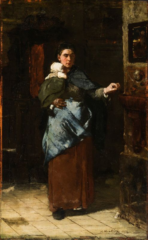 In front of the Collecting Box