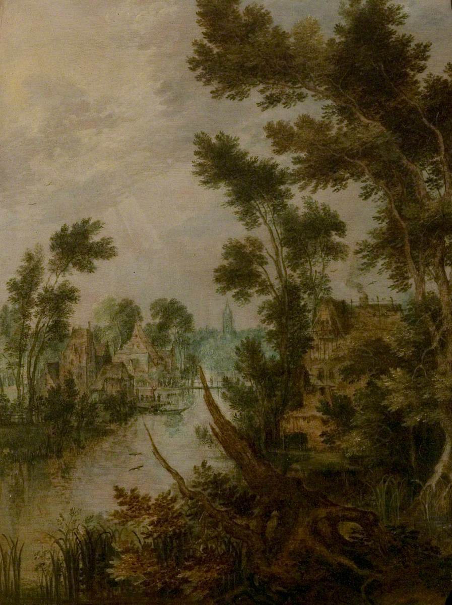 River Scene by Gillis d'Hondecoeter