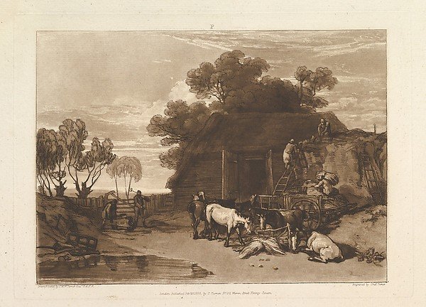The Straw Yard (Liber Studiorum, part II, plate 7) by Joseph Mallord William Turner