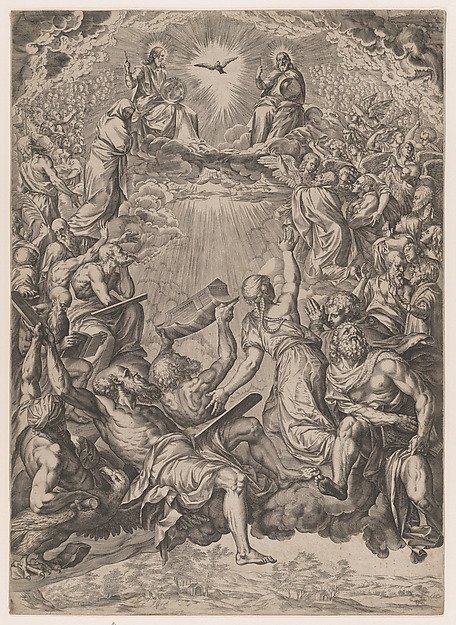The Adoration of the Trinity by Cornelis Cort