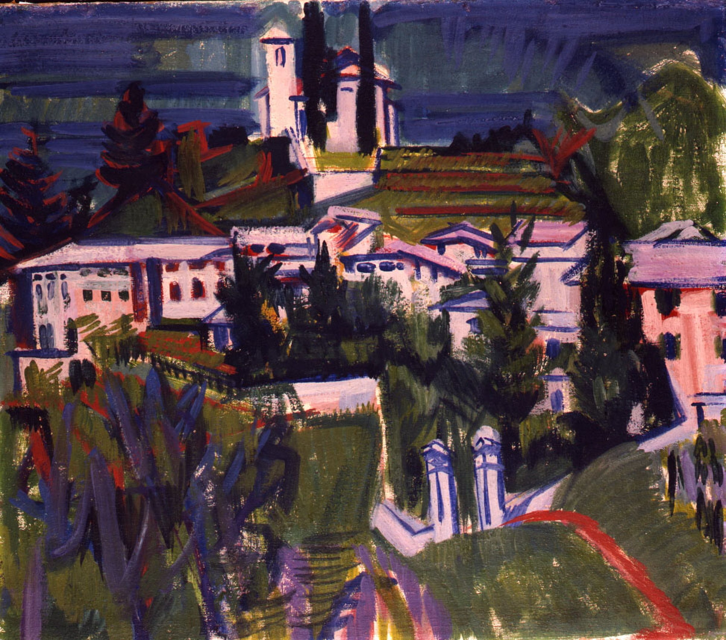 Houses in Obino by Albert Müller