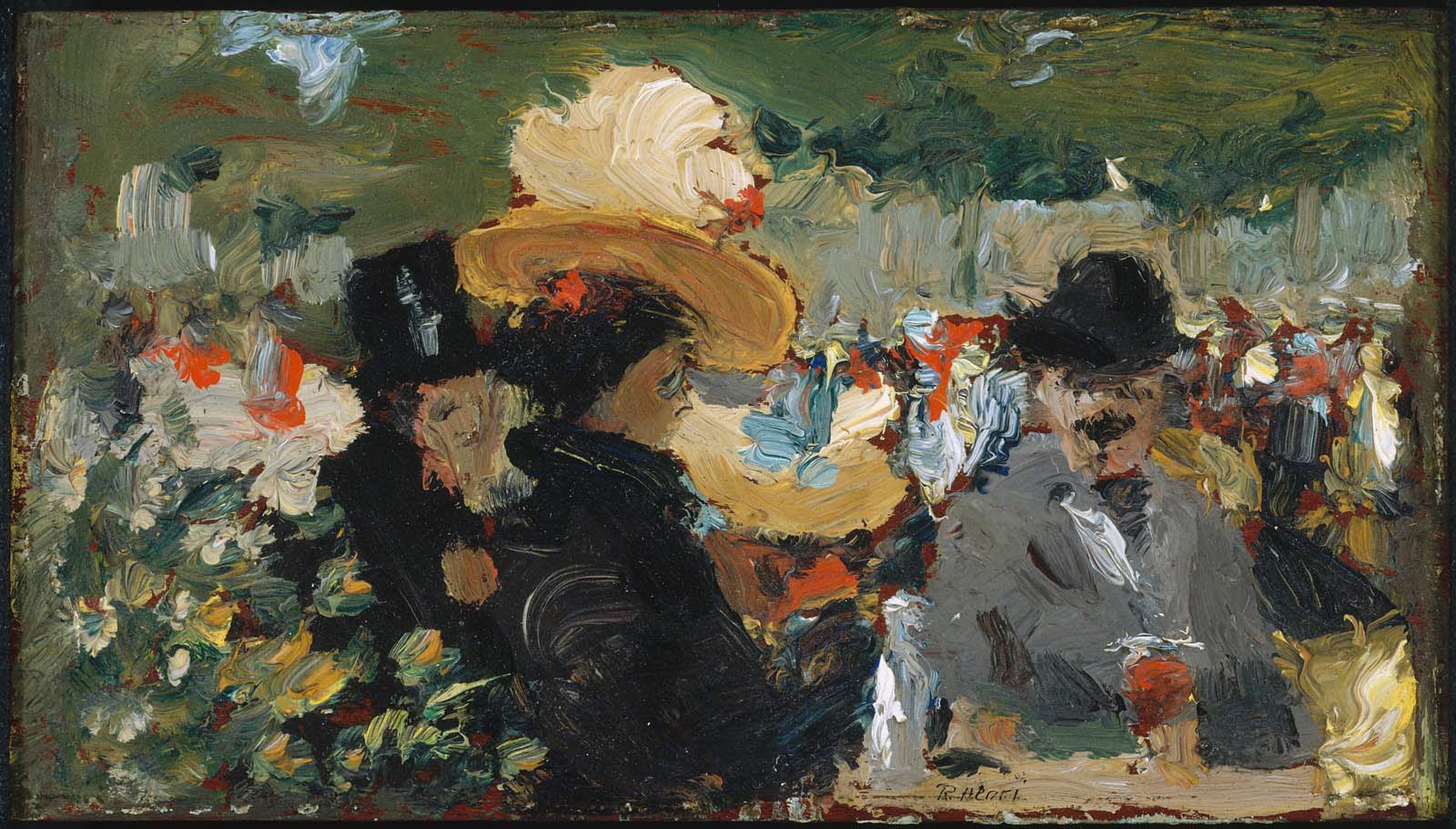 Café Bleu, St. Cloud by Robert Henri