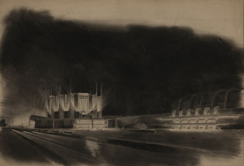 Century of Progress Exposition, Travel, and Transport Building, Chicago, Illinois, Perspective