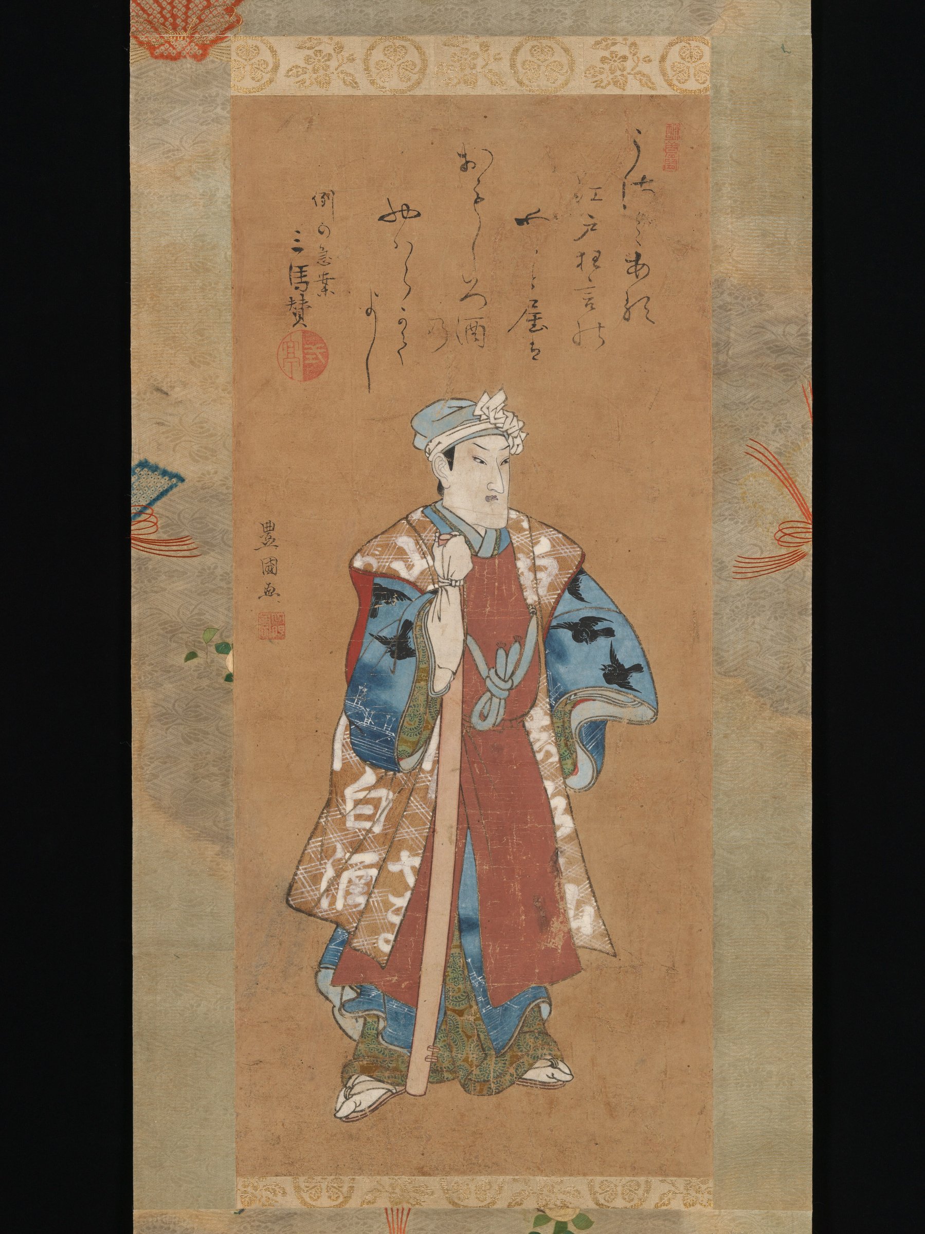 Bandō Mitsugorō II as Shinbei in the Kabuki Play "Sukeroku" by Utagawa Toyokuni I