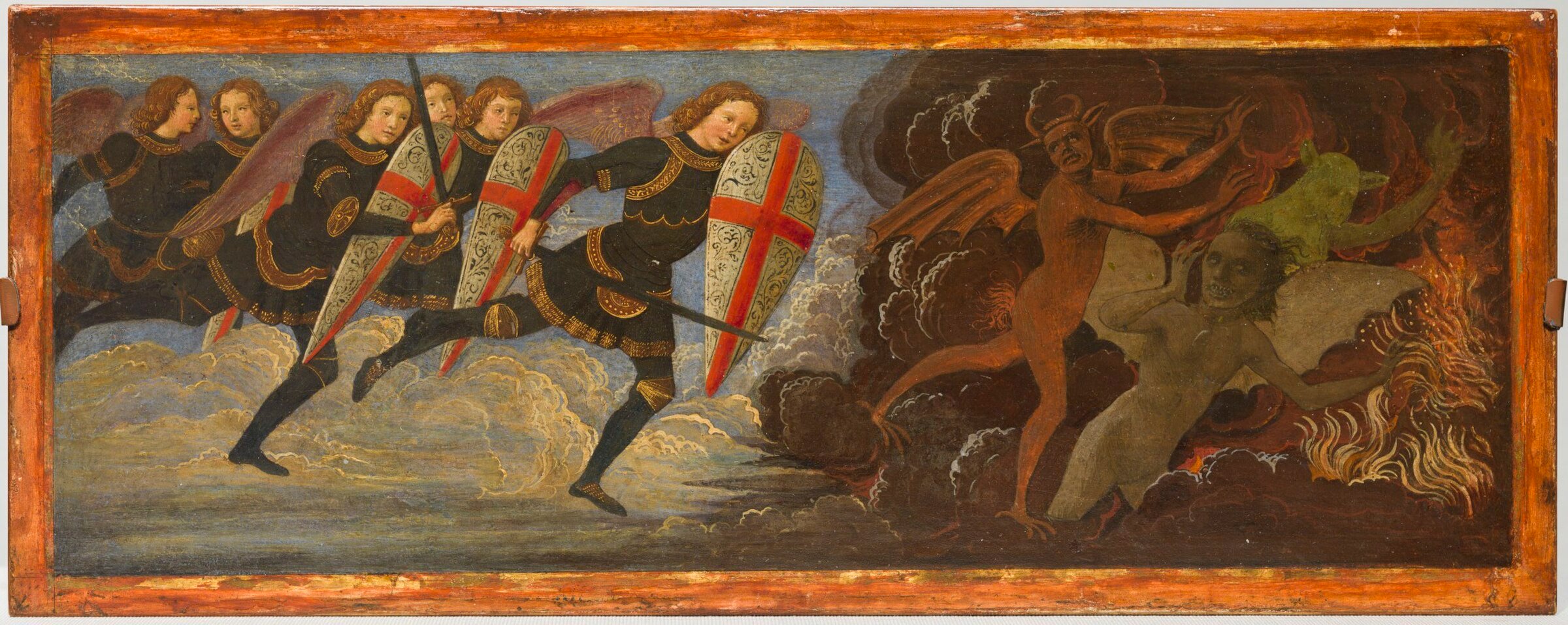 Archangel Saint Michael and the Angels at War with the Devil by Domenico Ghirlandaio