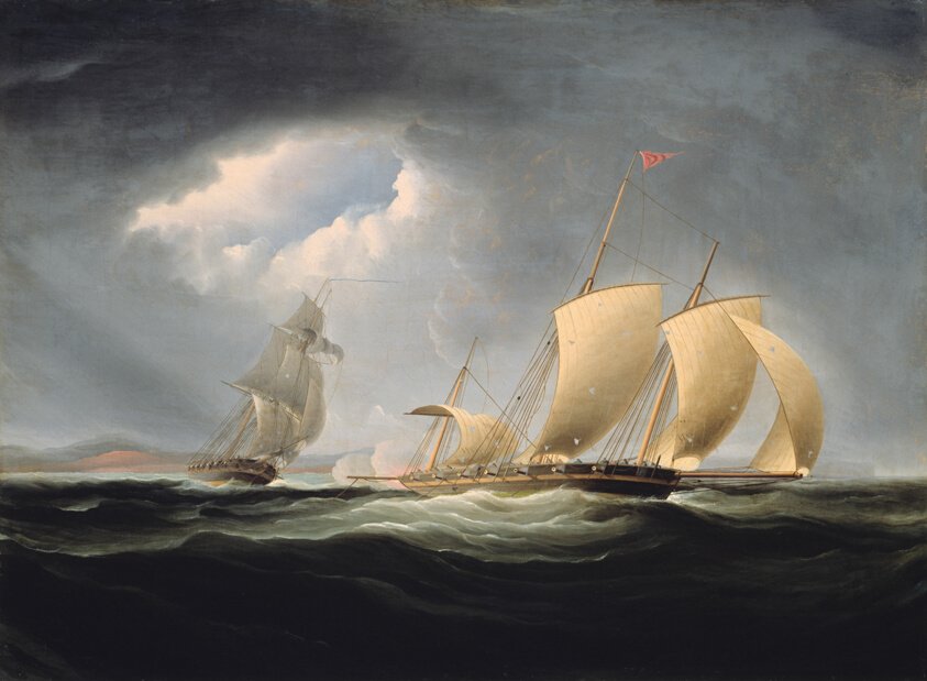 Capture of the Tripoli by the Enterprise by Thomas Stewardson