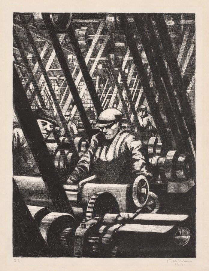Building Aircraft: Making the Engine by Christopher Nevinson