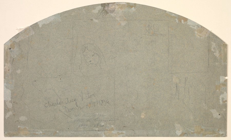 Sketches (verso) by Gustave Doré