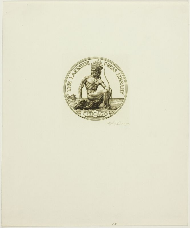 Bookplate of the Lakeside Press Library
