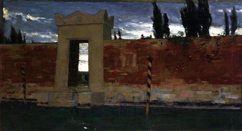 Cemetery in Venice.