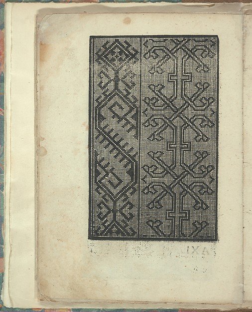 Opera Nova Universali intitulata Corona di racammi, page 23 (verso) by Giovanni Andrea Vavassore