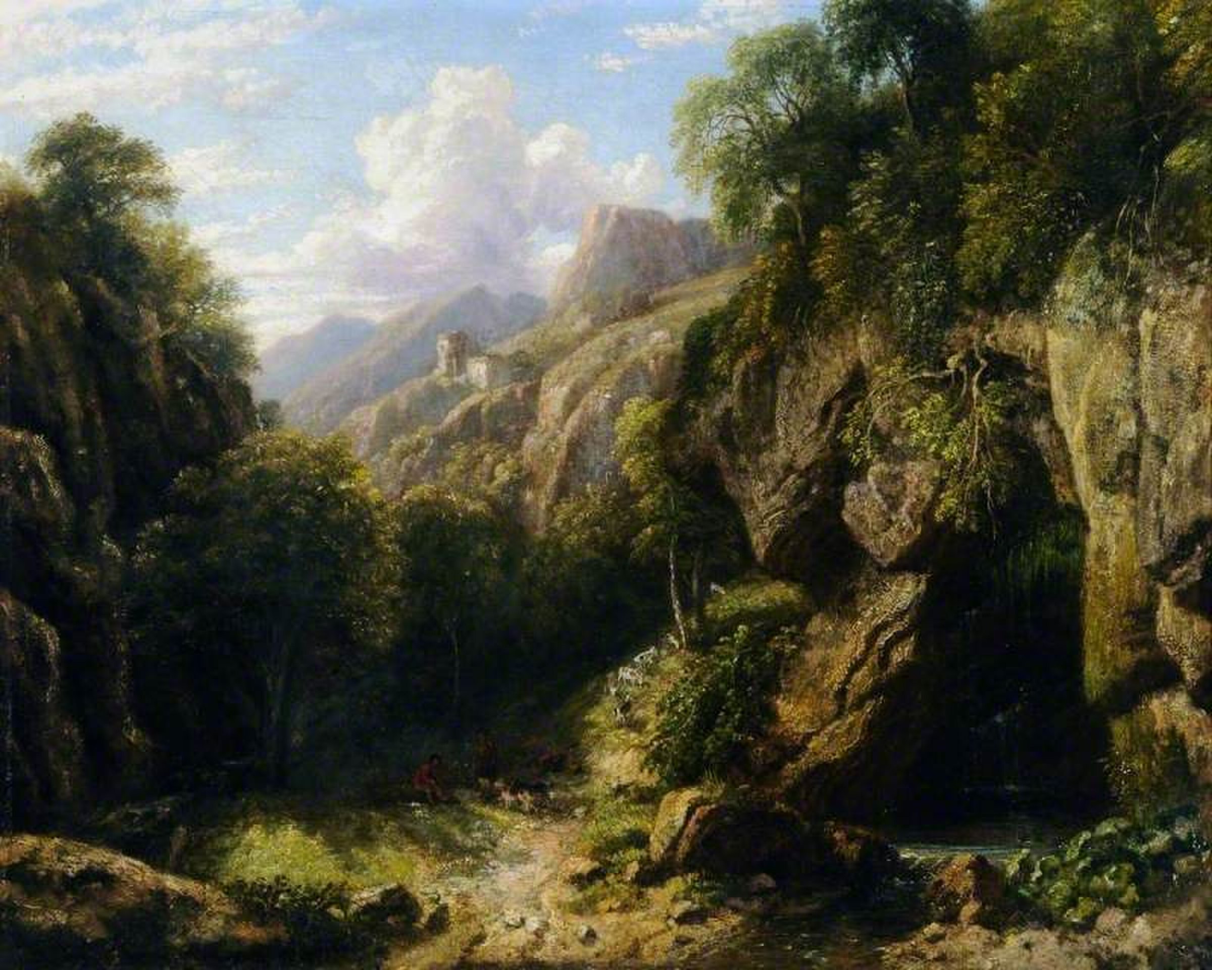 Mountain Pass near Subiaco, Roman States by William Havell