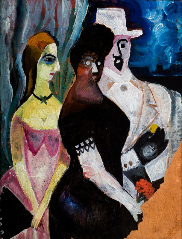 In the Box / Self-Portrait – two-sided painting