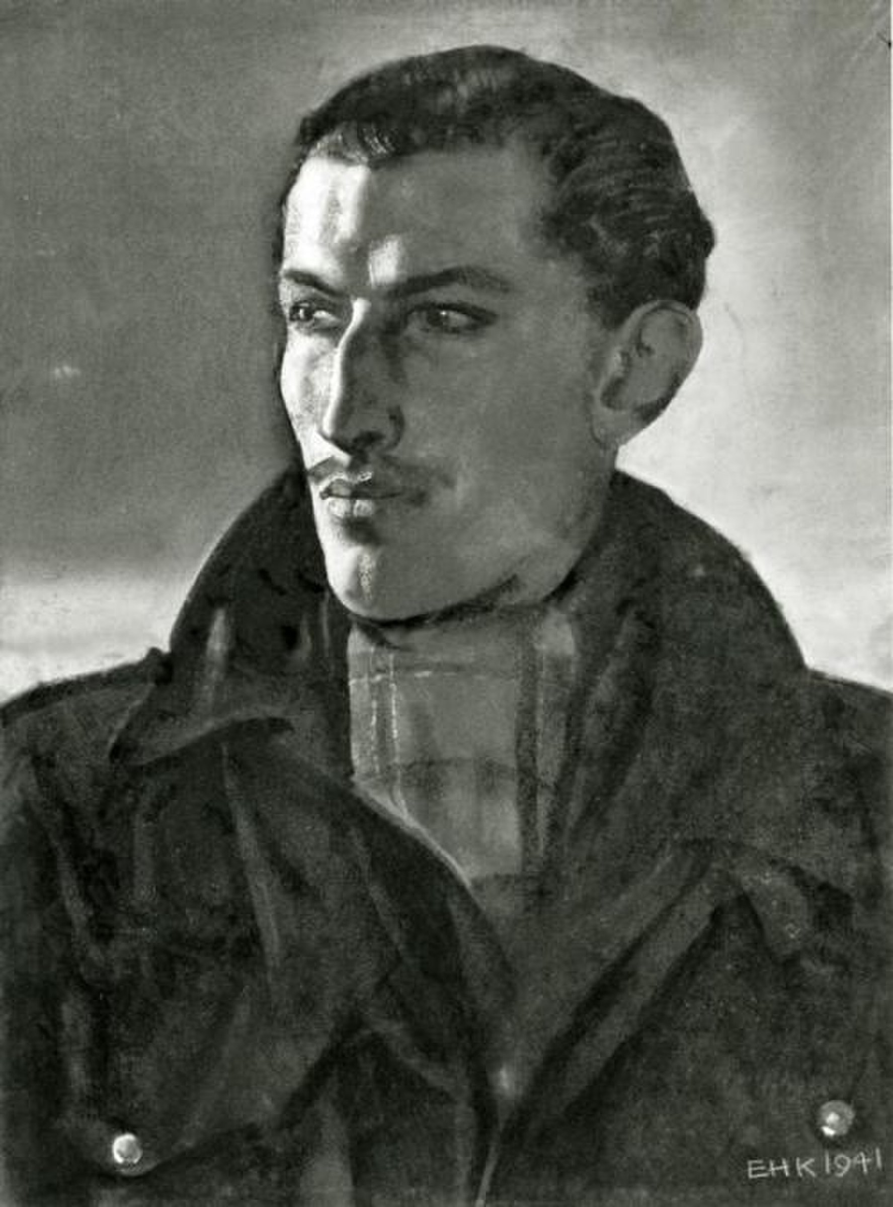 Flying Officer R.C. Dafforn, DFC - Eric Kennington by Eric Kennington